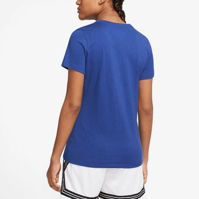 Shop Nike Blue Philadelphia 76ers 2022/23 City Edition Essential V-neck T-shirt