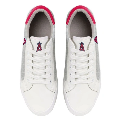 Shop Foco Los Angeles Angels Glitter Sneakers In White
