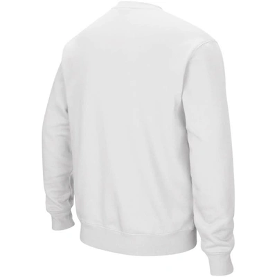 Shop Colosseum White West Virginia Mountaineers Arch & Logo Crew Neck Sweatshirt