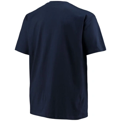 Shop Champion Navy North Carolina Tar Heels Big & Tall Arch Over Wordmark T-shirt