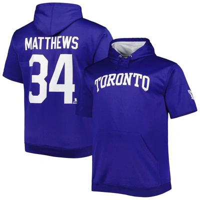 Shop Fanatics Branded Auston Matthews Blue Toronto Maple Leafs Big & Tall Name & Number Pullover Hoodie