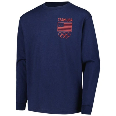 Shop Outerstuff Youth Navy Team Usa On The Map Long Sleeve T-shirt