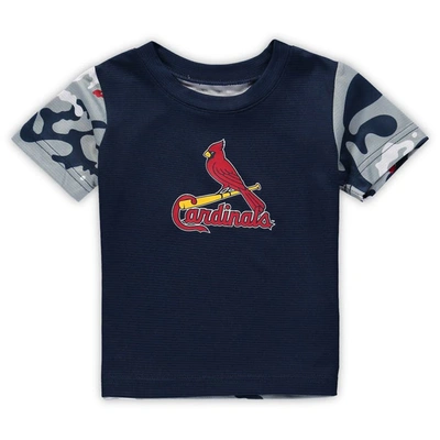 Shop Outerstuff Newborn & Infant Navy/red St. Louis Cardinals Pinch Hitter T-shirt & Shorts Set