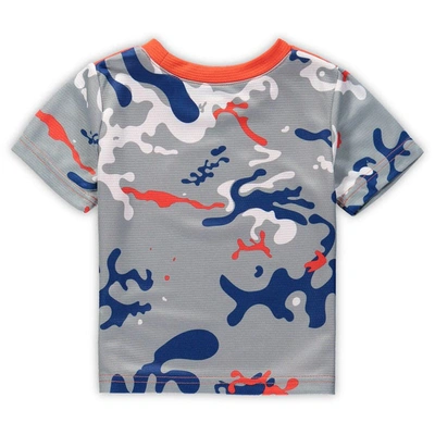Shop Outerstuff Newborn & Infant Orange/royal New York Mets Pinch Hitter T-shirt & Shorts Set