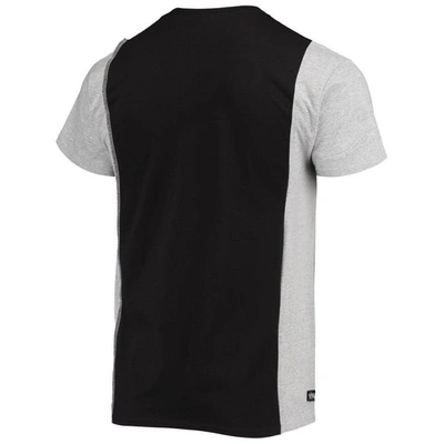 Shop Refried Apparel Black/heathered Gray San Francisco 49ers Sustainable Split T-shirt