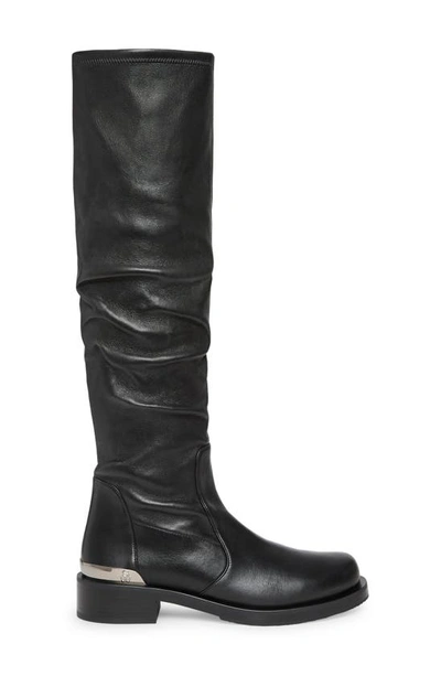 Shop Stuart Weitzman Mercer Bold Boot In Black Leather