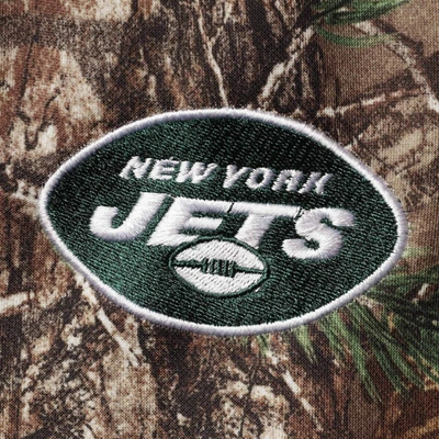Shop Dunbrooke Realtree Camo New York Jets Circle Champion Tech Fleece Pullover Hoodie