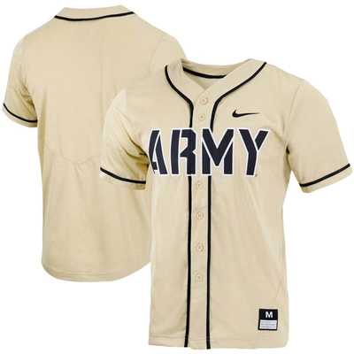 Shop Nike Gold Army Black Knights Replica Full-button Baseball Jersey