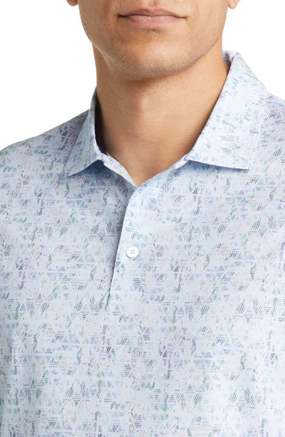 Bugatchi Victor Ooohcotton® Microprint Polo In Air-blue