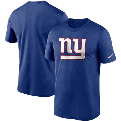 Shop Nike Royal New York Giants Logo Essential Legend Performance T-shirt