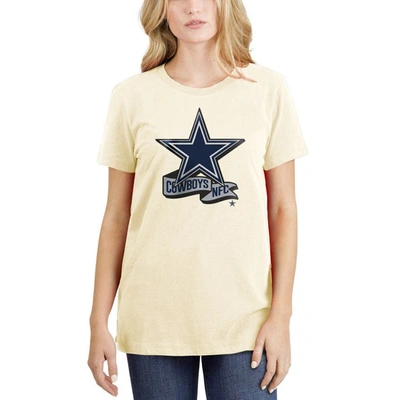 Shop New Era Cream Dallas Cowboys Chrome Sideline T-shirt