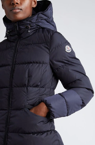 Shop Moncler Avoce Water Repellent Down Puffer Jacket In Navy