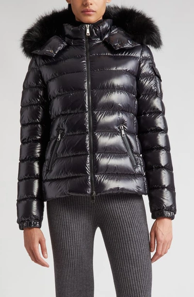 Shop Moncler Badyf Hooded Down Jacket In Black