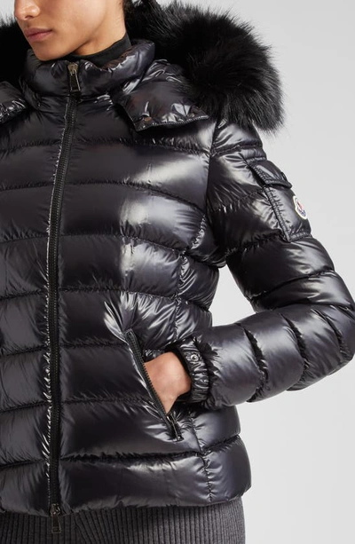 Shop Moncler Badyf Hooded Down Jacket In Black