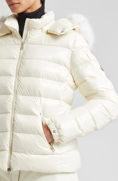 Shop Moncler Badyf Hooded Down Jacket In White