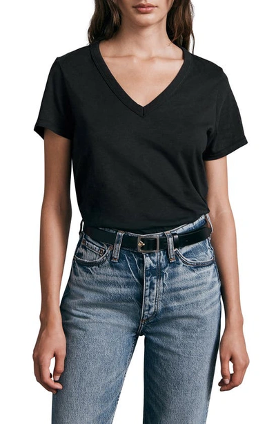 Rag & Bone Surplus Stretch Modal And Cotton-blend Jersey T-shirt In Blk