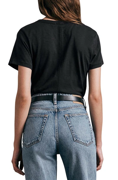 Rag & Bone Surplus Stretch Modal And Cotton-blend Jersey T-shirt In Blk