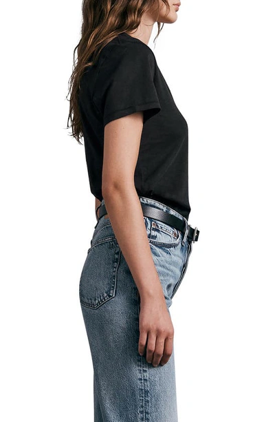 Rag & Bone Surplus Stretch Modal And Cotton-blend Jersey T-shirt In Blk