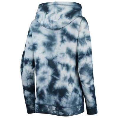 New Era Women's  Navy New York Yankees Tie-dye Full-zip Hoodie In Navy