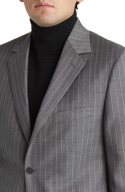 Shop Daniel Hechter Norris Stripe Wool Suit In Grey