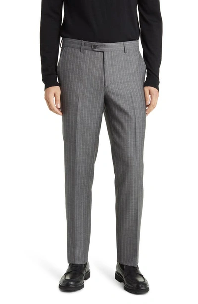 Daniel Hechter Norris Stripe Wool Suit In Grey