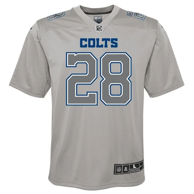 Shop Nike Youth  Jonathan Taylor Gray Indianapolis Colts Atmosphere Game Jersey