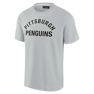 Shop Fanatics Signature Unisex  Gray Pittsburgh Penguins Elements Super Soft Short Sleeve T-shirt