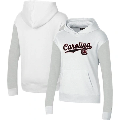 Shop Under Armour White South Carolina Gamecocks All Day Pullover Hoodie