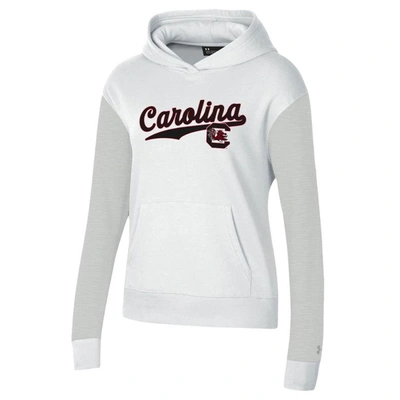 Shop Under Armour White South Carolina Gamecocks All Day Pullover Hoodie
