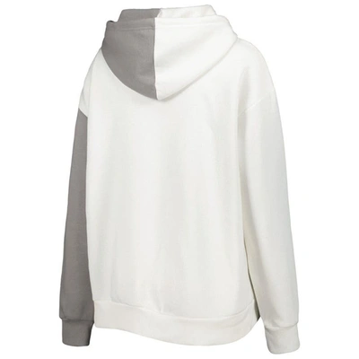 Shop Gameday Couture Gray/white Arkansas Razorbacks Split Pullover Hoodie