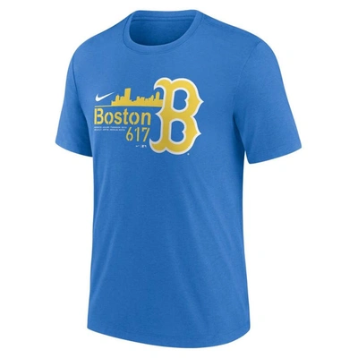 Shop Nike Blue Boston Red Sox City Connect Tri-blend T-shirt