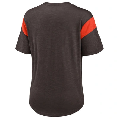 Shop Nike Brown Cleveland Browns Primary Logo Fashion Top