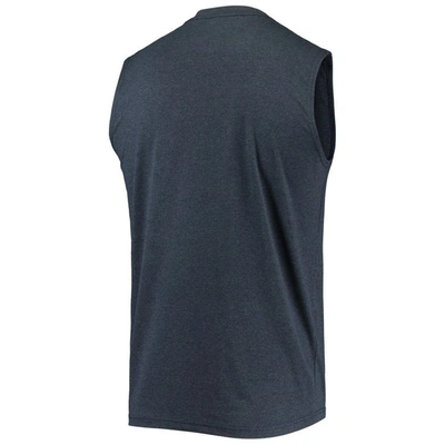 Shop New Era Heathered Navy St. Louis Cardinals Muscle Tank Top In Heather Navy