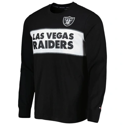 Shop Tommy Hilfiger Black Las Vegas Raiders Peter Team Long Sleeve T-shirt
