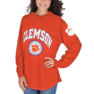 Shop Pressbox Orange Clemson Tigers Edith Long Sleeve T-shirt