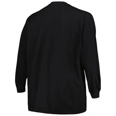 Shop Profile Black Kansas Jayhawks Big & Tall Pop Long Sleeve T-shirt