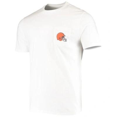 Shop Vineyard Vines White Cleveland Browns Big & Tall Helmet T-shirt