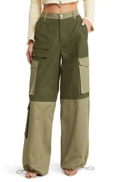Afrm Rollins Cargo Pants In Bronze Green