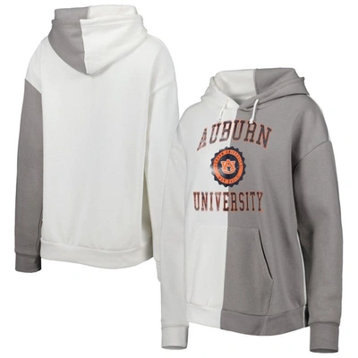 Shop Gameday Couture Gray/white Auburn Tigers Split Pullover Hoodie