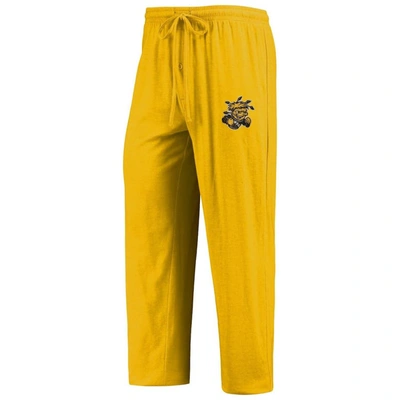 Shop Concepts Sport Yellow/heathered Charcoal Wichita State Shockers Meter Long Sleeve T-shirt & Pants Sl