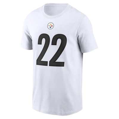 Shop Nike Najee Harris White Pittsburgh Steelers Player Name & Number T-shirt