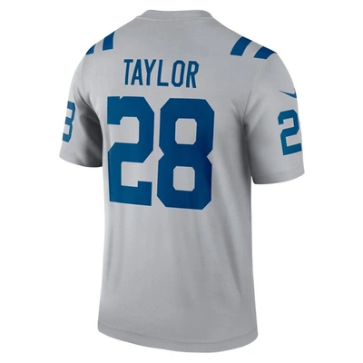 Shop Nike Jonathan Taylor Gray Indianapolis Colts Inverted Legend Jersey