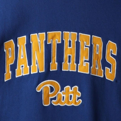 Shop Colosseum Royal Pitt Panthers Arch & Logo Sweatshirt