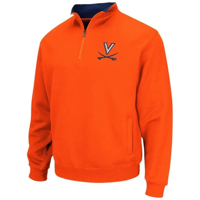 Colosseum Orange Virginia Cavaliers Tortugas Team Logo Quarter-zip Jacket In Orange