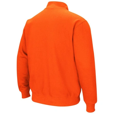 Colosseum Orange Virginia Cavaliers Tortugas Team Logo Quarter-zip Jacket In Orange