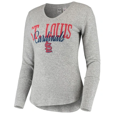 Shop Concepts Sport Heathered Gray St. Louis Cardinals Tri-blend Long Sleeve T-shirt
