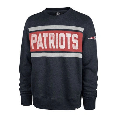 Shop 47 ' Heathered Navy New England Patriots Bypass Tribeca Pullover Sweatshirt In Heather Navy