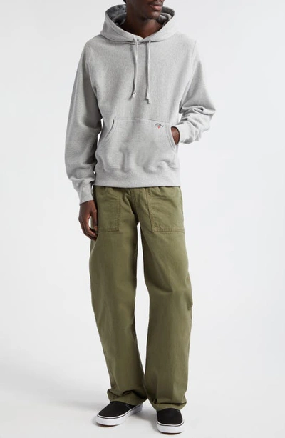 Shop Noah Pleated Cotton Twill Utility Pants In Army Green