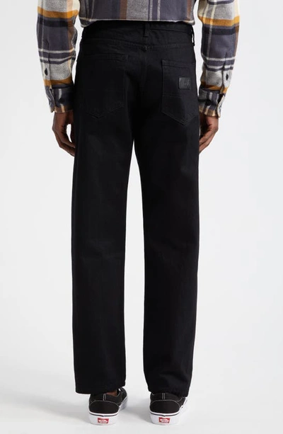 Noah Selvedge Straight Leg Jeans In Black