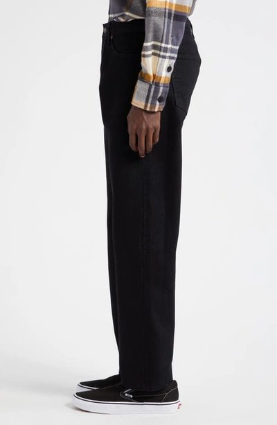 Noah Selvedge Straight Leg Jeans In Black